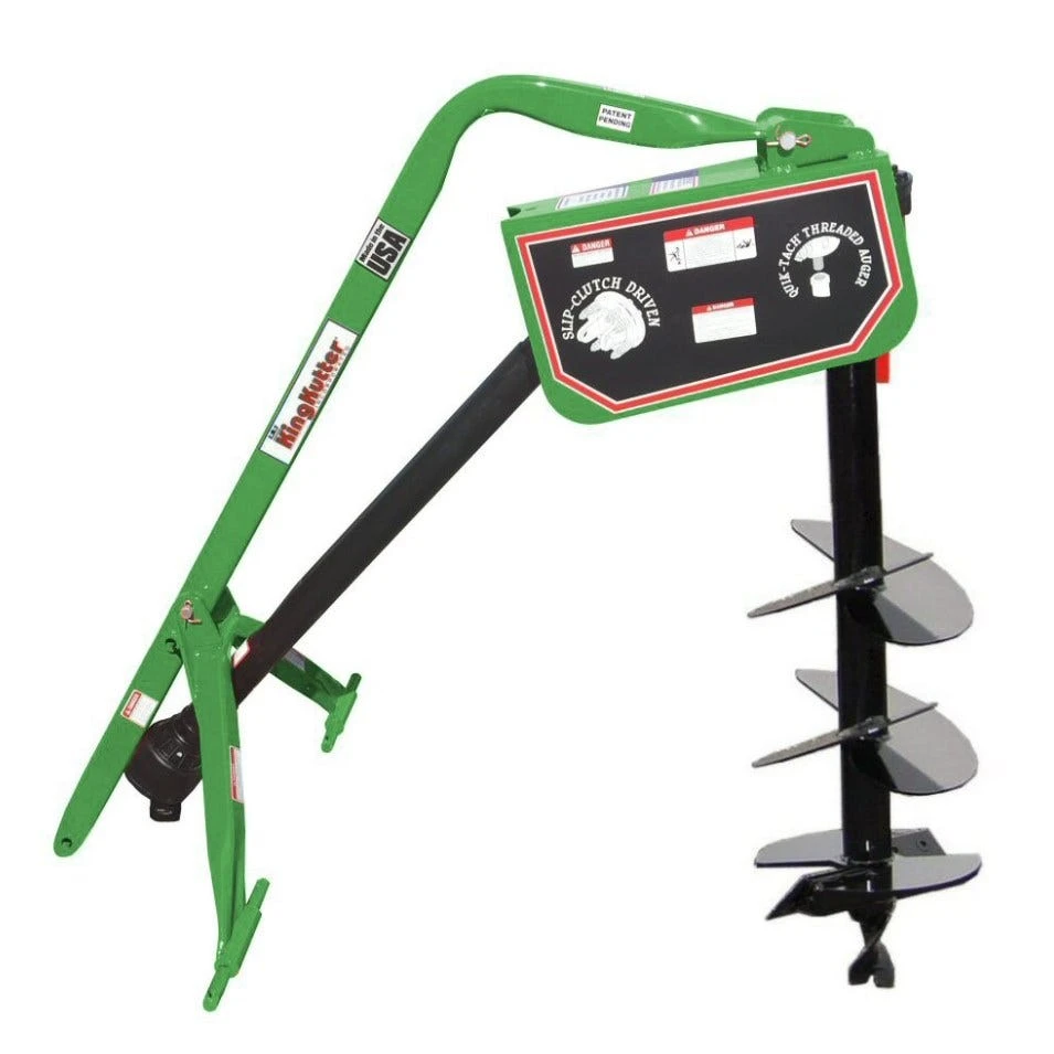 King Kutter 12" Post Hole Digger with Auger, Green - PHD-12-SC-JK - Disc Blades 1 King Kutter 12" Post Hole Digger with Auger, Green - PHD-12-SC-JK - Disc Blades