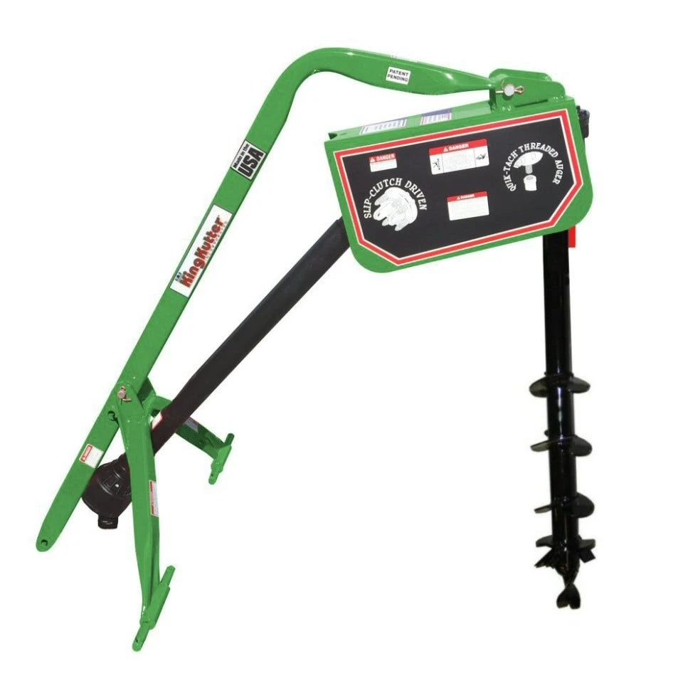 King Kutter 6" Post Hole Digger with Auger, Green - PHD-06-SC-JK - Disc Blades 1 King Kutter 6" Post Hole Digger with Auger, Green - PHD-06-SC-JK - Disc Blades