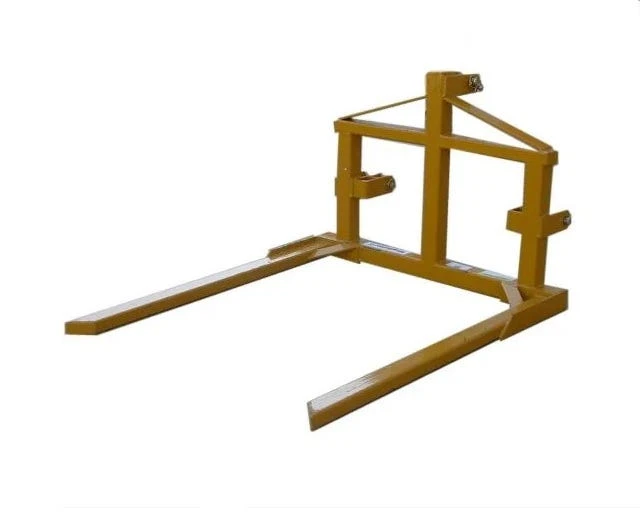 King Kutter 3 Point Bale Forks, Yellow - E-511-Y - Forks & Frames 2 King Kutter 3 Point Bale Forks, Yellow - E-511-Y - Forks & Frames - Image 2