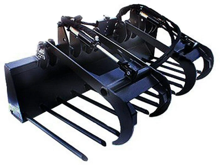 King Kutter Skid Steer Manure Grapple - Fork SS-MF-GP-72-ZK - Forks & Frames