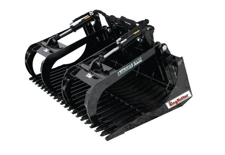 King Kutter Skid Steer 75" Brush Basket Grapple - SSBRBUGP75ZK - Grapples 1 King Kutter Skid Steer 75" Brush Basket Grapple - SSBRBUGP75ZK - Grapples