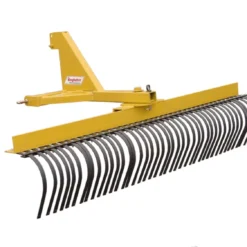 King Kutter 7' Professional Landscape Rake, Yellow - YR-G-84 - Rakes