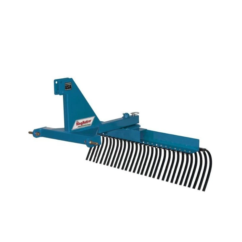 King Kutter 5' Professional Landscape Rake, Blue - YR-G-60-BP - Rakes 1 King Kutter 5' Professional Landscape Rake, Blue - YR-G-60-BP - Rakes
