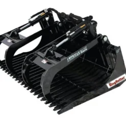 King Kutter Skid Steer 68" Brush Bucket Grapple - SSBRBUGP68ZK - Grapples